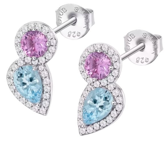 Photo: Kolczyki LOTUS SILVER LP3841-4/1, Ag. 2,4 g